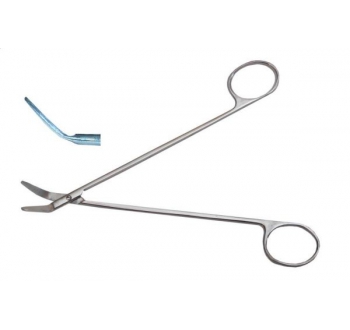 Ножиці судинні, горизонтально-зігнуті під кутом 45⁰, гострокінцеві, 160 мм х 22 мм Bio Tules Impex BTS-5-264-45